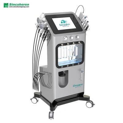 2021 New Trends 9 in 1 Pure Oxygen Revive Hydro Skin Face Microdermabrasion Facial Cleaning Machine