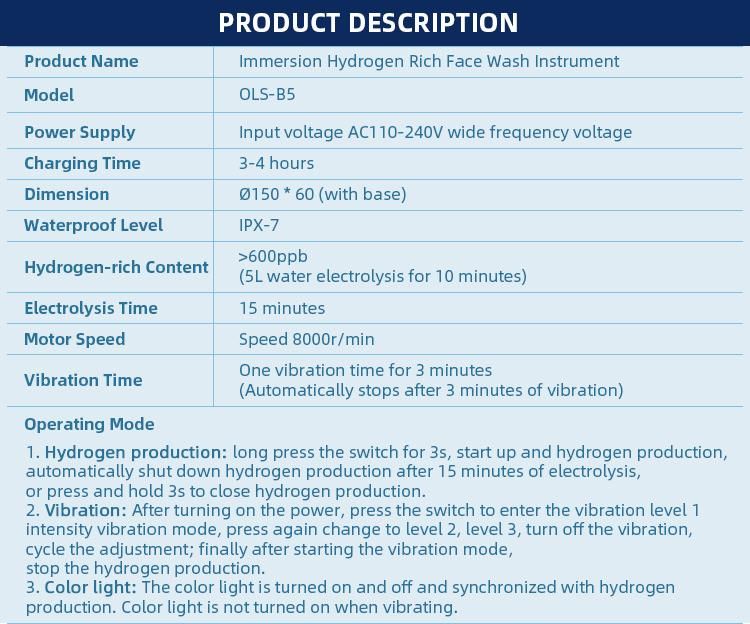 OEM Customization Hydrogen Home Face Massager Portable Body Massager Electric Body Massager