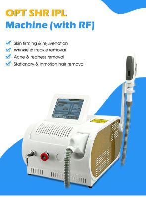 Safer Treatment Single Pulse Opt Shr IPL Hair Removal Machine with RF and Hair Removal Beauty Equipment