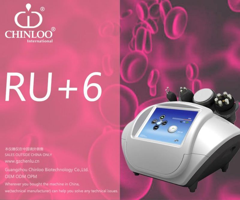 Portable RF Cavitation Ultrasonic Beauty Machine for Skin Tighten and Cellilute Reduction (RU+6)