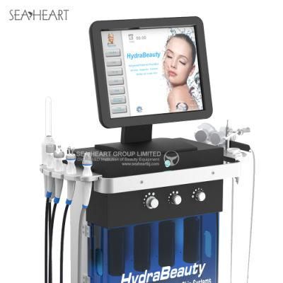 Hot Sale Facial Cleaning Beauty Machine with 9 Treatment Handles