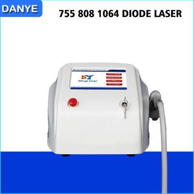 Painless Diode Laser Hr Shr Hair Removal Machine 755 808 1064