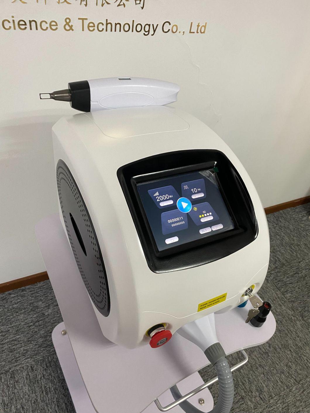 Freckles Lentigo Removal Multiple Pulse 1064nm 532nm Tattoo Removal 1320nm Carbon Peel Treatment Beauty Machine Q Switched ND YAG Laser