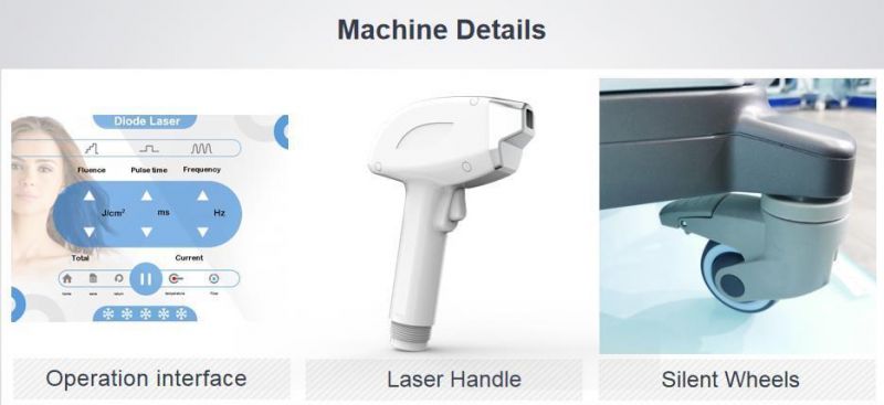 1200W 808nm Hair Removal Laser Diode Laser Machine