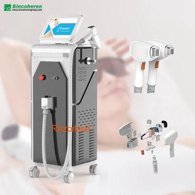 Vertical Best Selling 2020 in USA Permanent Hair Removal Alexandrite Laser 3 Wavelength 808 Diode Laser Hair Removal Machine
