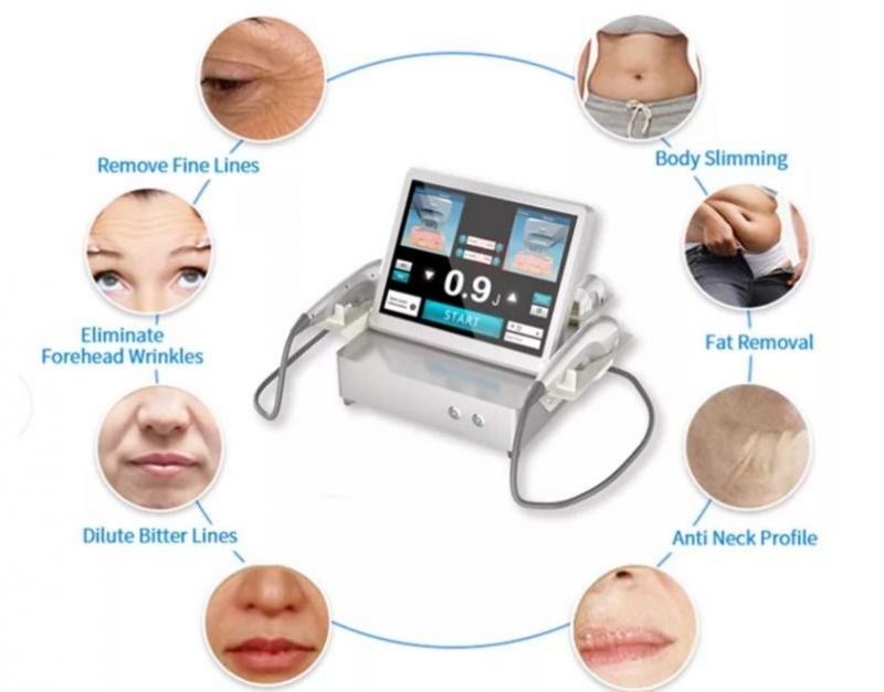 2022 New Hifu 7D Smas Vaginal Tighten Facial Ice Mini Cartridge Hifu Facelift Ultrasonic Weight Loss Slimming Machine Gel