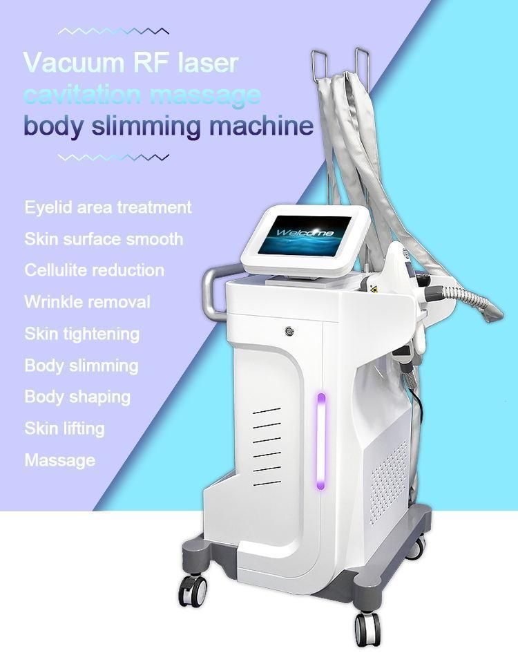 2022 Most Popular Body Slimming Machine with RF+Infrared+Vacuum+Roller Massage Handles