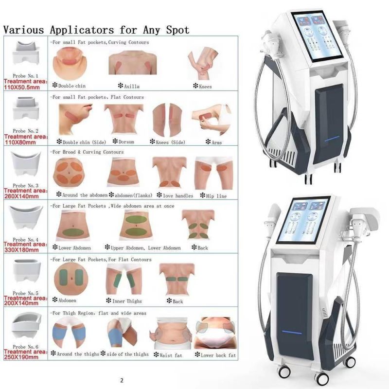 Large Handles 4D Cryolipolysis Fat Freezing Body Slimming Machine