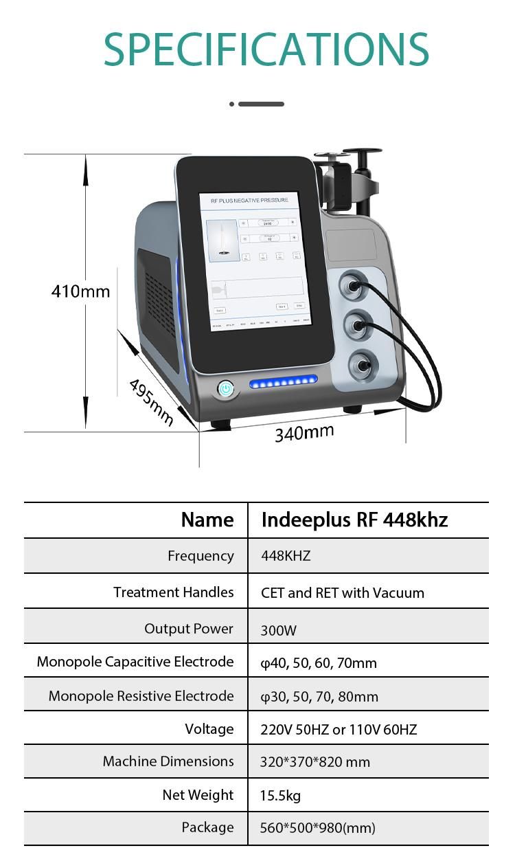 Indiba RF 448 kHz Active Tecarterap 448K Slimming Beauty Machine