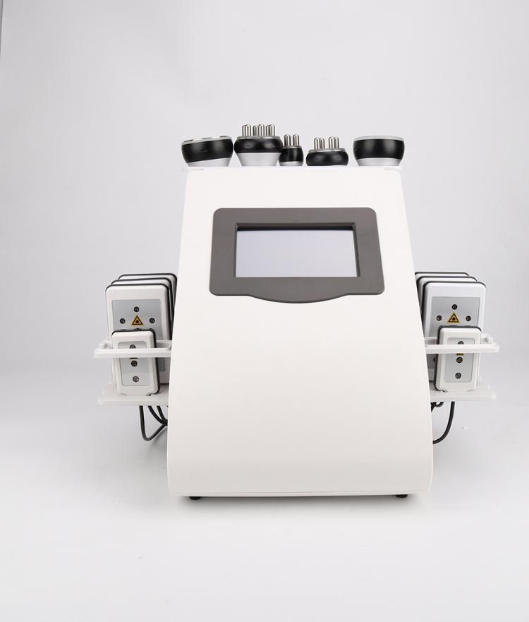 6 in 1 Vacuum RF Lipolaser Cavitation Machine