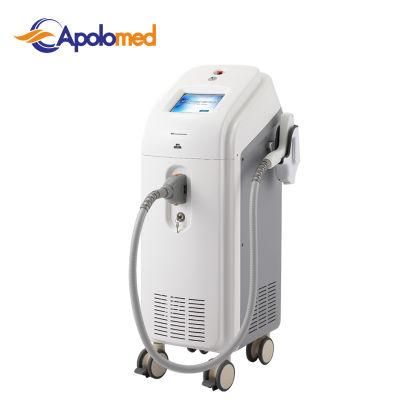 1064nm/532nm ND-YAG Laser 1600mj Output Energy Vertical Q Switch ND YAG Laser Tattoo Removal Machine