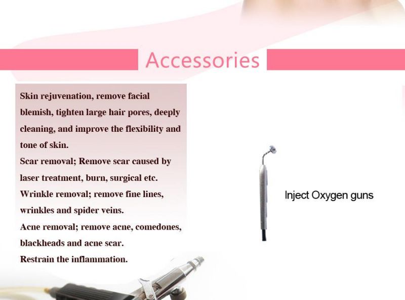 Gl6 Oxygen Injection Oxygen Therapy Facial Machine for Skin Whitening