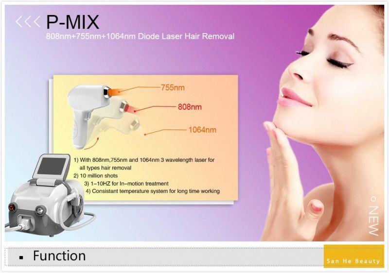 Hottest Portable 755 808 1064 Alexandrite Laser Hair Removal