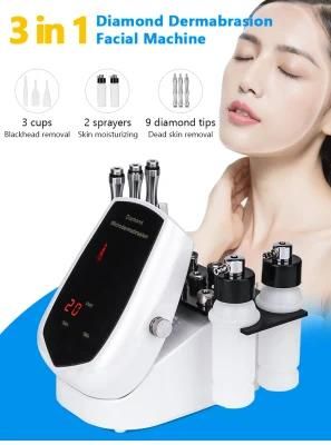 OEM/ODM Diamond Dermabrasion Oxygen Spray Vacuum Pore Cleaner Dead Skin Removal Blackhead Remover