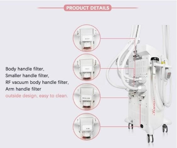 Kuma Original Factory Five Handles Technologies Machine Vacuum Roller Cavitation RF Cellulite Fat Removal