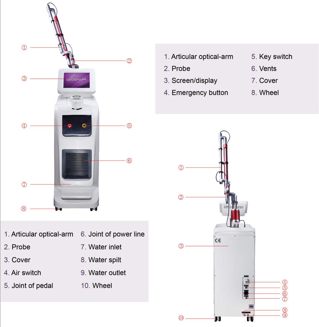 Medical Equipment Laser Tattoo Removal ND YAG Laser Machine