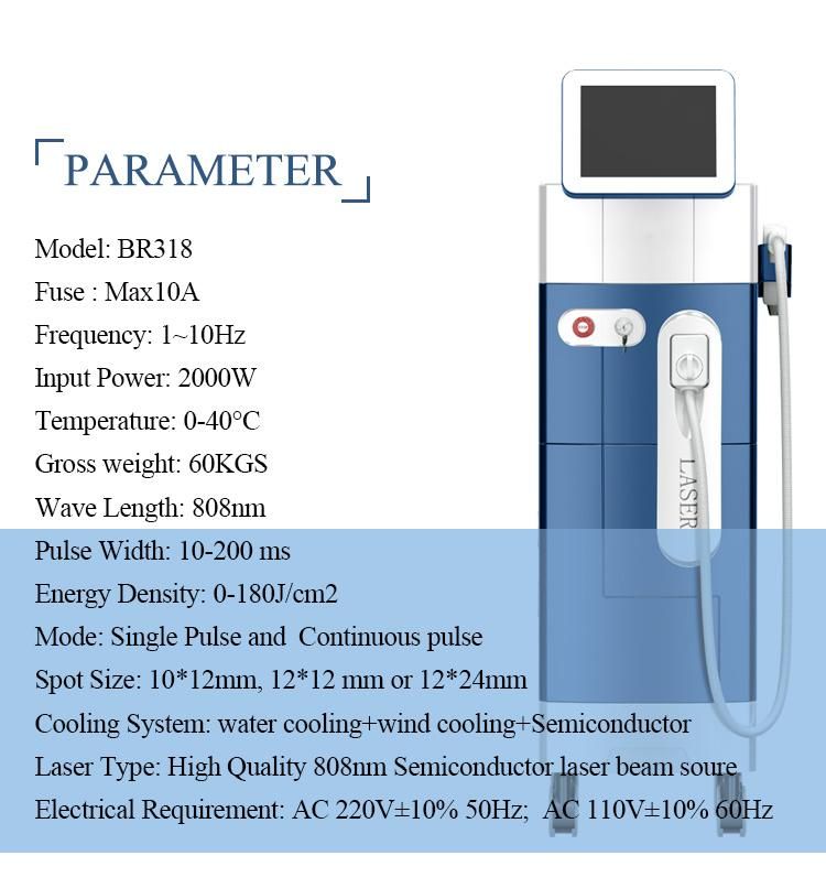 Professional Germany Bars Diode Laser/Laser Diodo 808/Hair Removal Laser