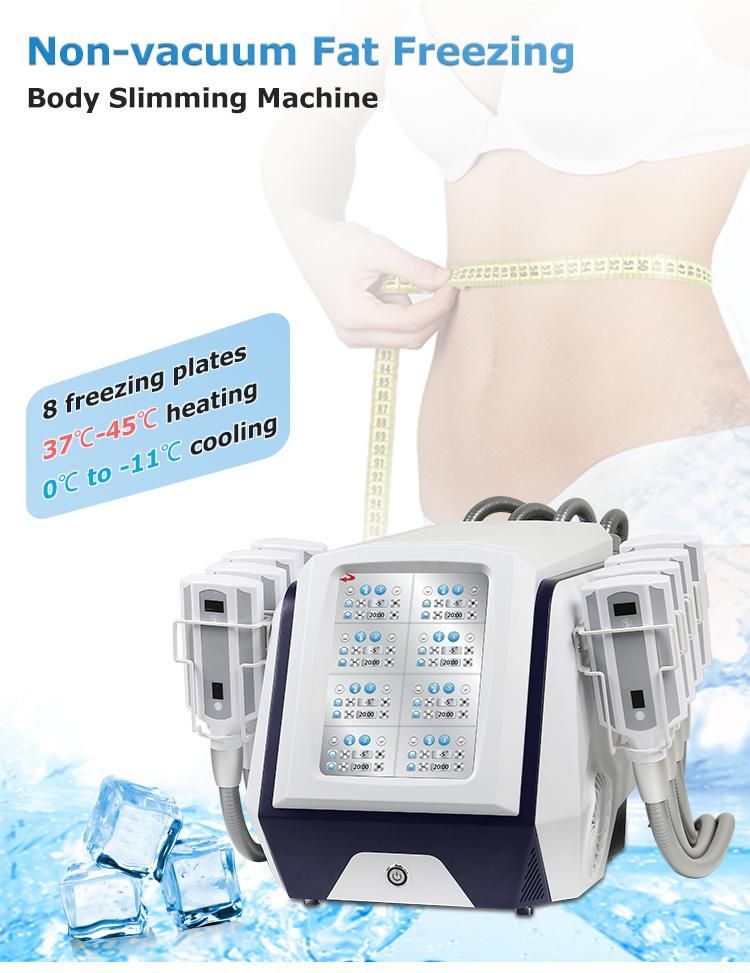 360 Degree Cooling Cryo Cold Lipolysis 8 Handles Cryotherapy Fat Freezing Machine