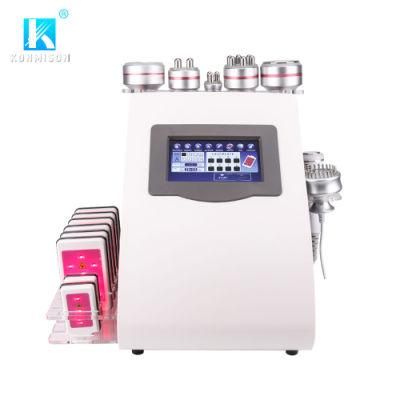 8 in 1 40K Ultrasonic Liposuction Cavitation RF Machine 8 Pads Lipo Laser Slimming Machine Vacuum RF Skin Rejuvenation