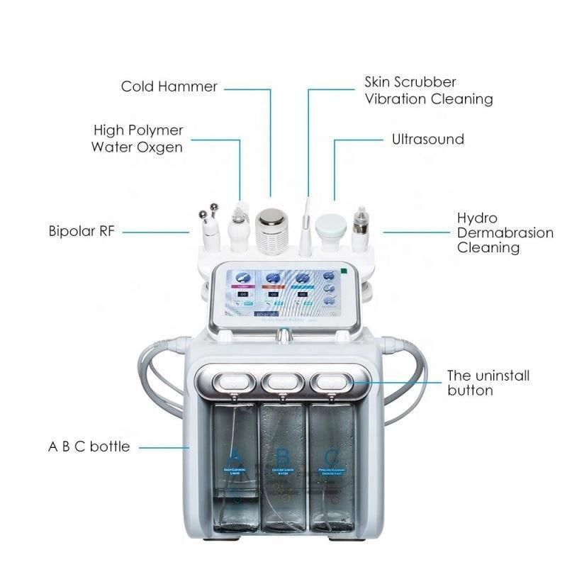 6 in 1hydro Dermabrasion Machine Aqua Face Beauty Machine Hydra Dermabrasion Aquapeel Facial Machine