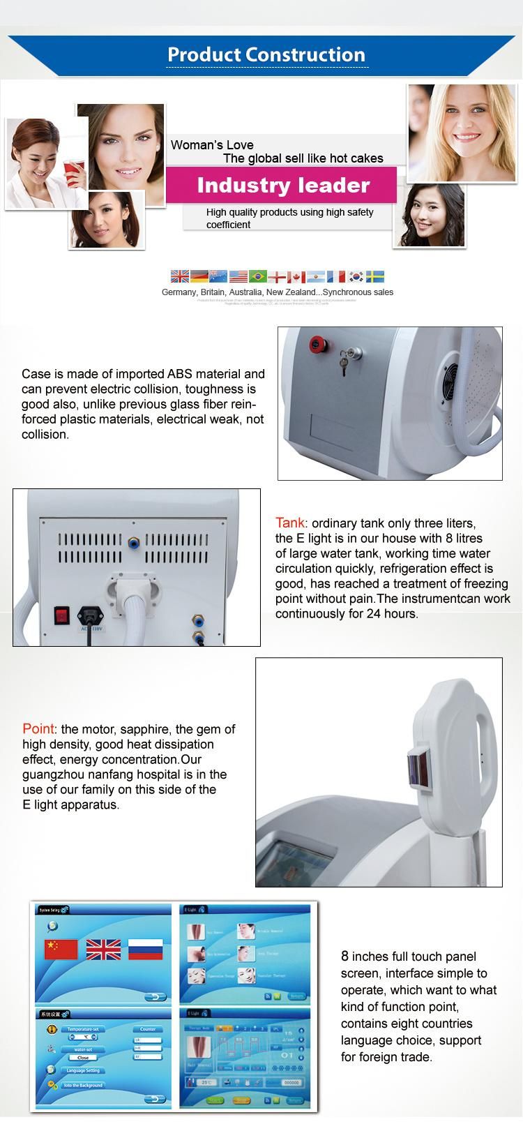 2019 Portable IPL+Opt+Shr Super Hair Removal Machine