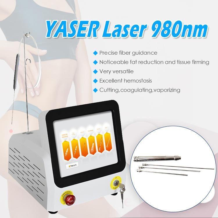 60W Diode Laser 980nm Liposuction Lipolysis Fat Dissolution Clinic Machine