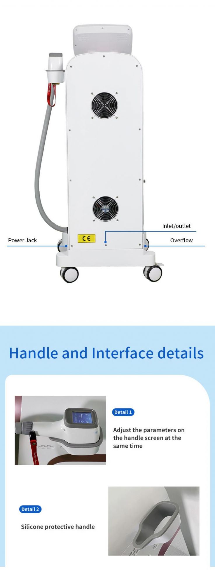 High Power 1200W 755nm 810nm 1064nm Diode Laser Hair Removal Machine with Perfect Cooling System