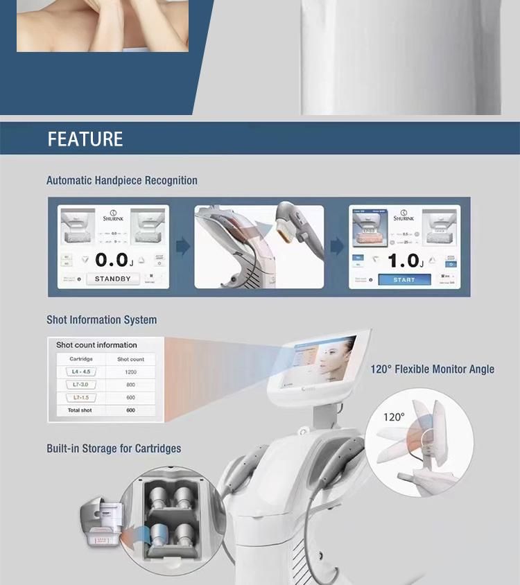 7D Hifu Machine Macro & Micro Focused Ultrasound Hifu Machine for Skin Tightening