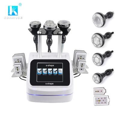 Professional Portable 6 in 1 40K Ultrasonic Cavitation RF Vacuum Cavitation System Slimming Machine