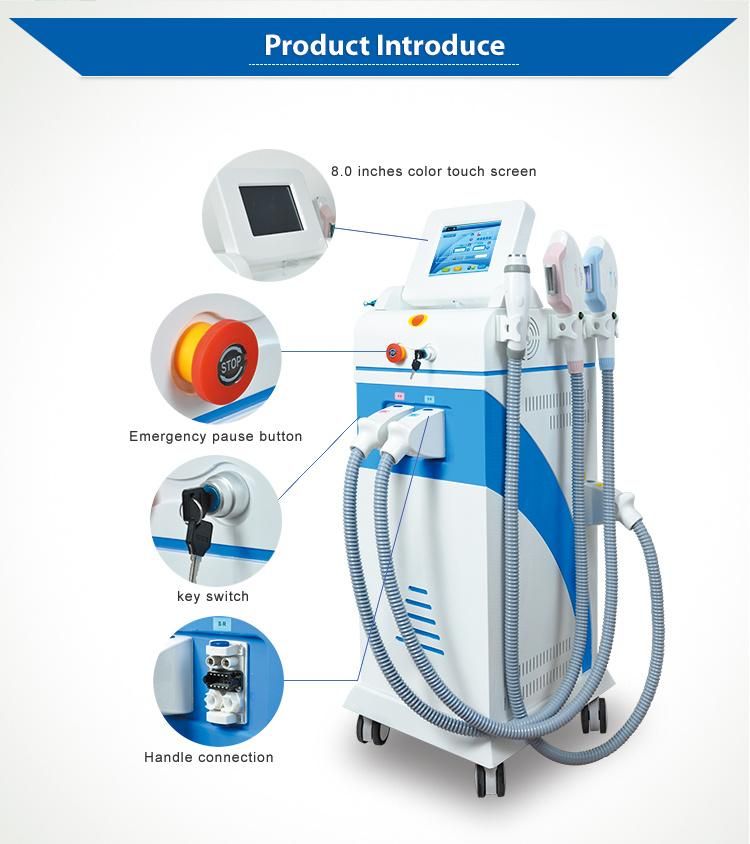 Professional 3 in 1 ND YAG Laser Tattoo Removal RF Face Lift IPL Hair Removal Machine