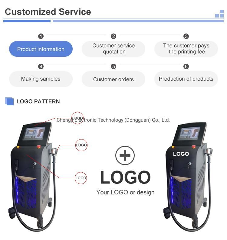 OEM Logo 755/808/1064 Sopran Platinum Laser Hair Removal Machine