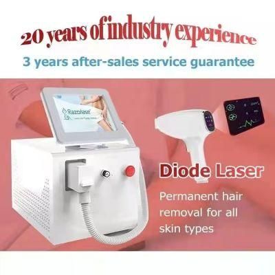 Portable 755nm/808nm/1064nm 3 in 1 Permanent Hair Removal Diode Laser Machine