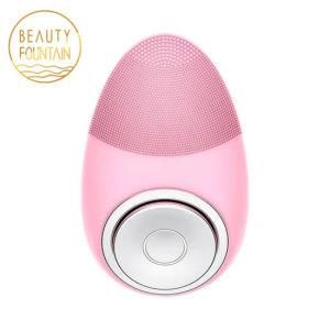 Custom Mini Beauty Rechargeable Facial Washing Sonic Electric Silicon Face Cleansing Brush