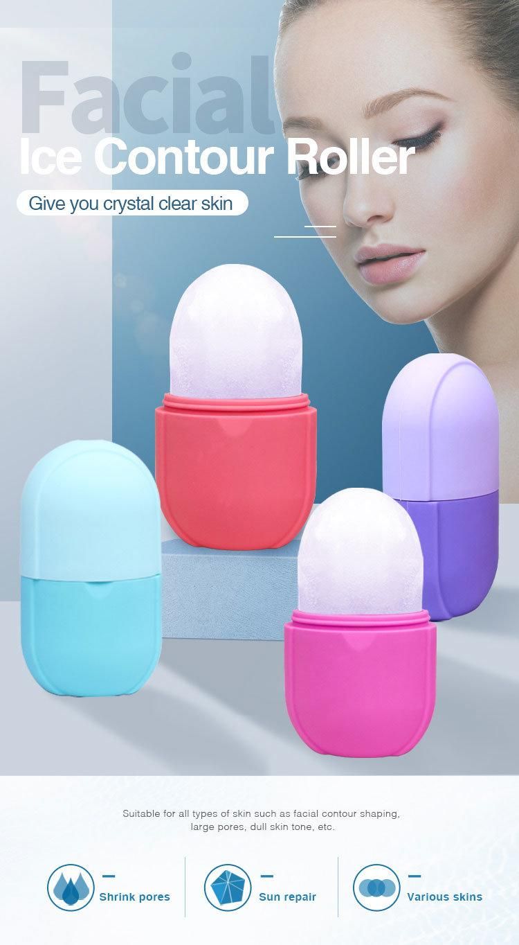Cooling Silicone Facial Ice Globes Face Cube Facial Massage Ice Facial Cubes Roller