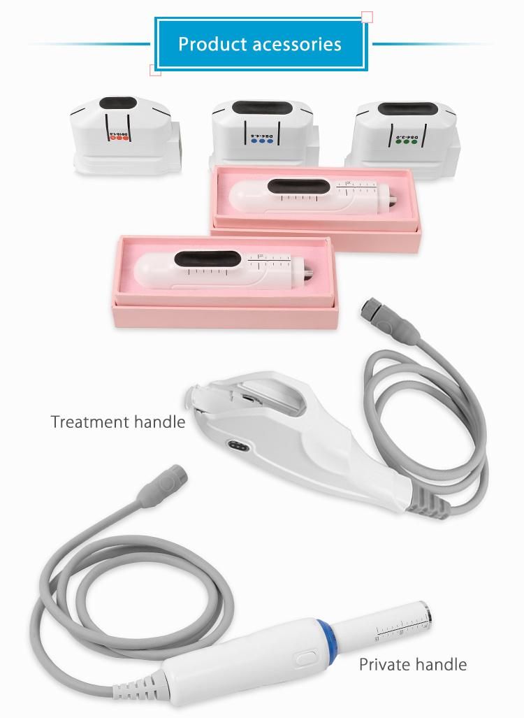 2 in 1 Vaginal Tightening Hifu Machine Face Lifting Body Shaping Machine with 2 Types of Needle Cartridge