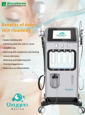 Multifunctional Facial Micro Beauty Machine Facial Cleaning Blackhead Removal Hydra Oxygen Facial Machine (J)