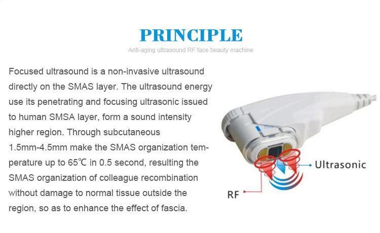 Portable RF Ultrasound Anti-Aging Face Lifting Beauty Machine