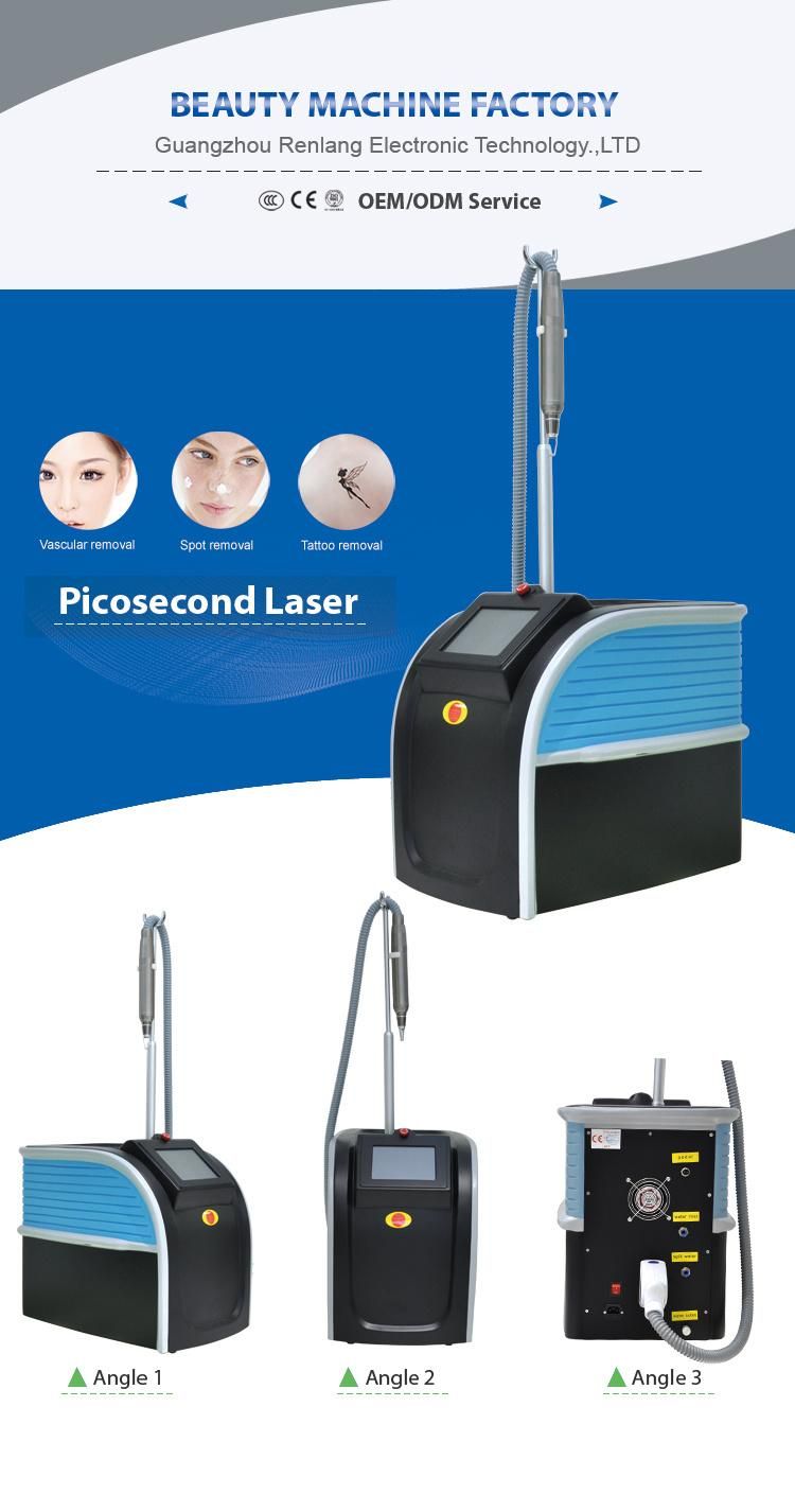 Fashion Design 755nm Pico Laser for Spot Removal/Tattoo Removal