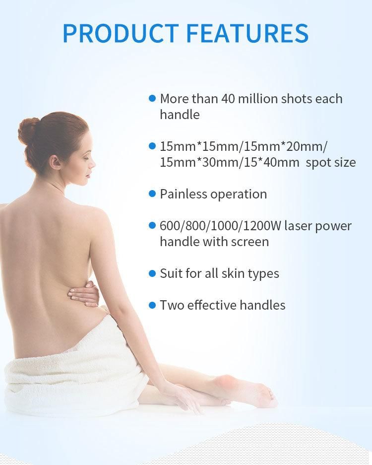 New Upgraded CE Approved Vertical Diode Laser 808nm for Hair Removal and Depilation