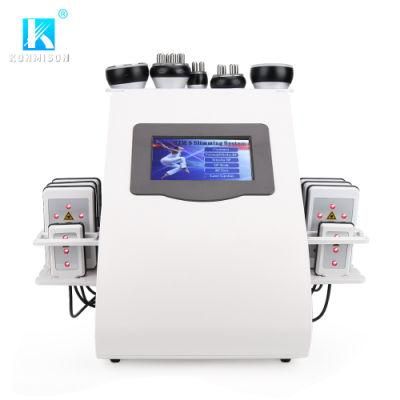 6 In1 Ultrasonic Cavitation Lipo Laser Liposuction Slimming Machine for Face Body