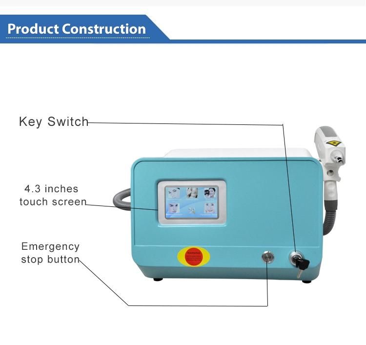 Small Style ND YAG Laser Tattoo Removal Device for Sale 1064nm, 532nm, 1320nm Q Switched Laser