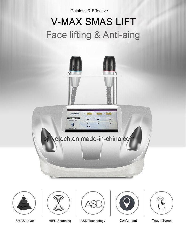 Hottest Body Tightening Machine Skin Care Ultrasound V-Max Hifu Face Lifting Beauty