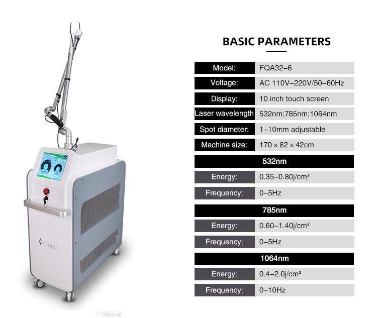 New Arrival Picosecond Laser Machine for Birth Mark /Pigment /Black Spot/Tattoo Removal Machine