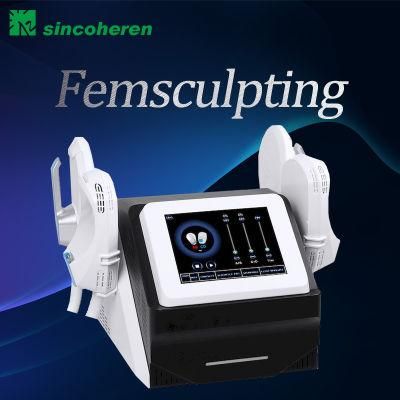 Sinco Emslim RF Neo Machine 4 Handle Portable Electric Muscle Stimulator EMS Body Sculpting Slim Machine Femslimming for Gym