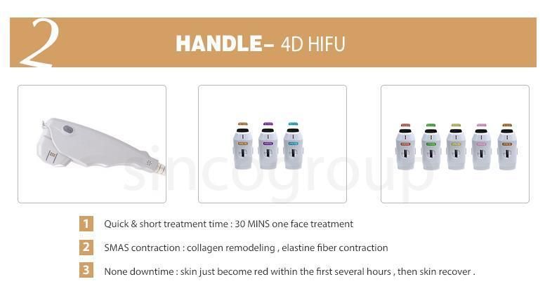 4D/5D Hifu Focused Professional in Face Lift/Body Slimming Beauty Machine