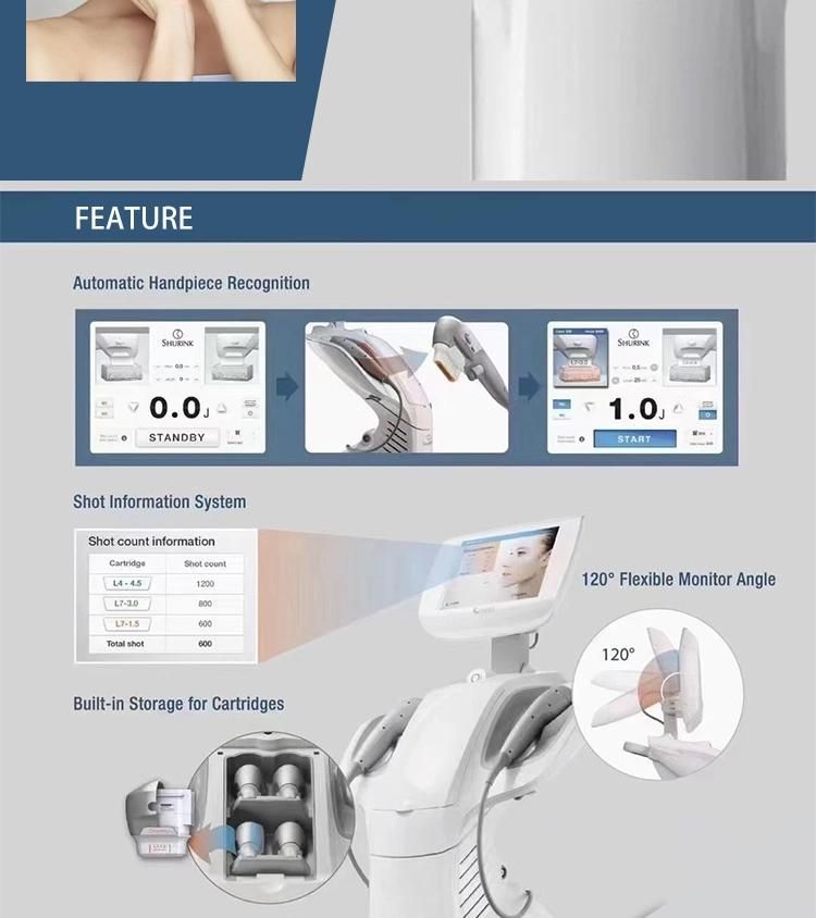 2021 Latest Professional 9d Hifu 7D Focused Ultrasound Newest 7D Hifu Body and Face Slimming Machine 7D Hifu for Winkle Removal