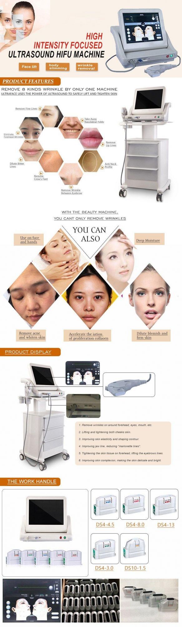 Best Price 10000 Shots Portable Anti-Aging Ultrasound Face Lift Machine Korea 7D Hifu Mini