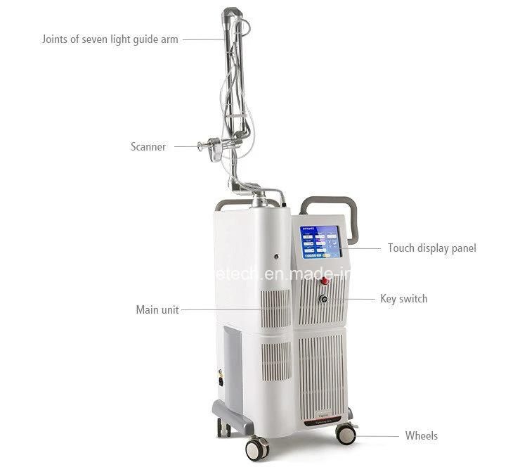 Newest Medical Fractional CO2 Laser for Wrinkles Skin Rejuvenation Ce