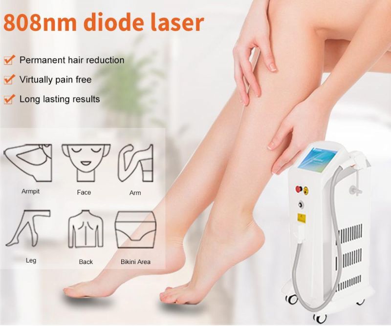 Best TUV Medical CE Big Spot Size Germany Bars 808 Diode Laser / 808nm Diode Laser Hair Removal / 808 Diode Laser Beauty Machine