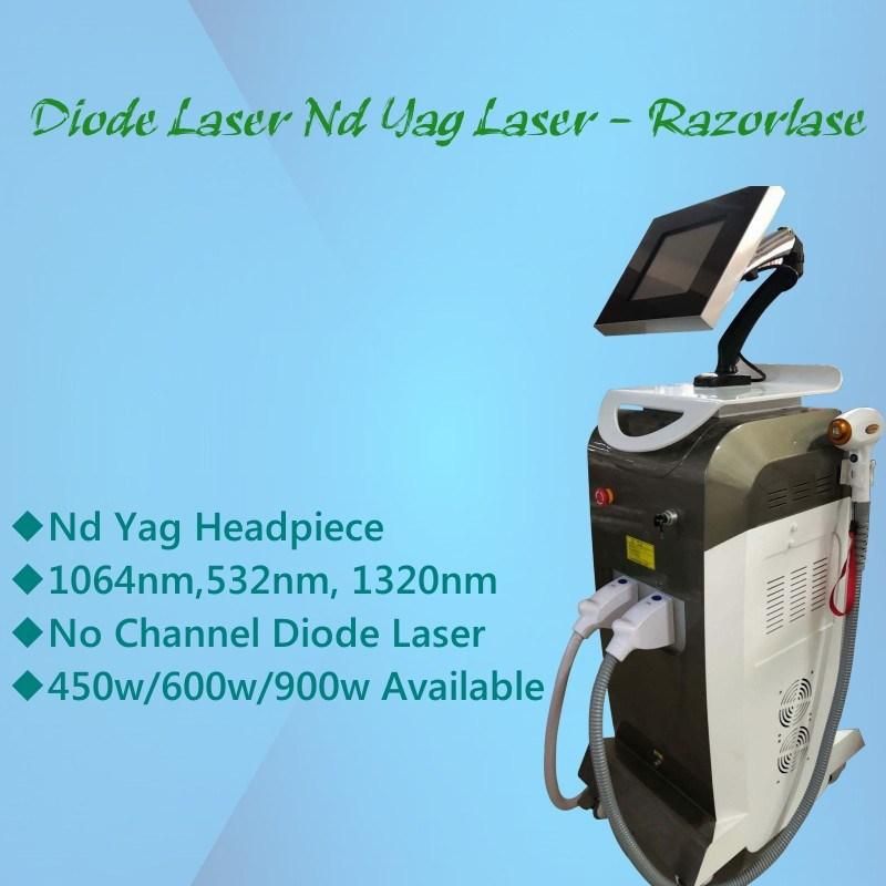 Hair Removal Diode Laser and Tattoo Removal ND YAG Laser